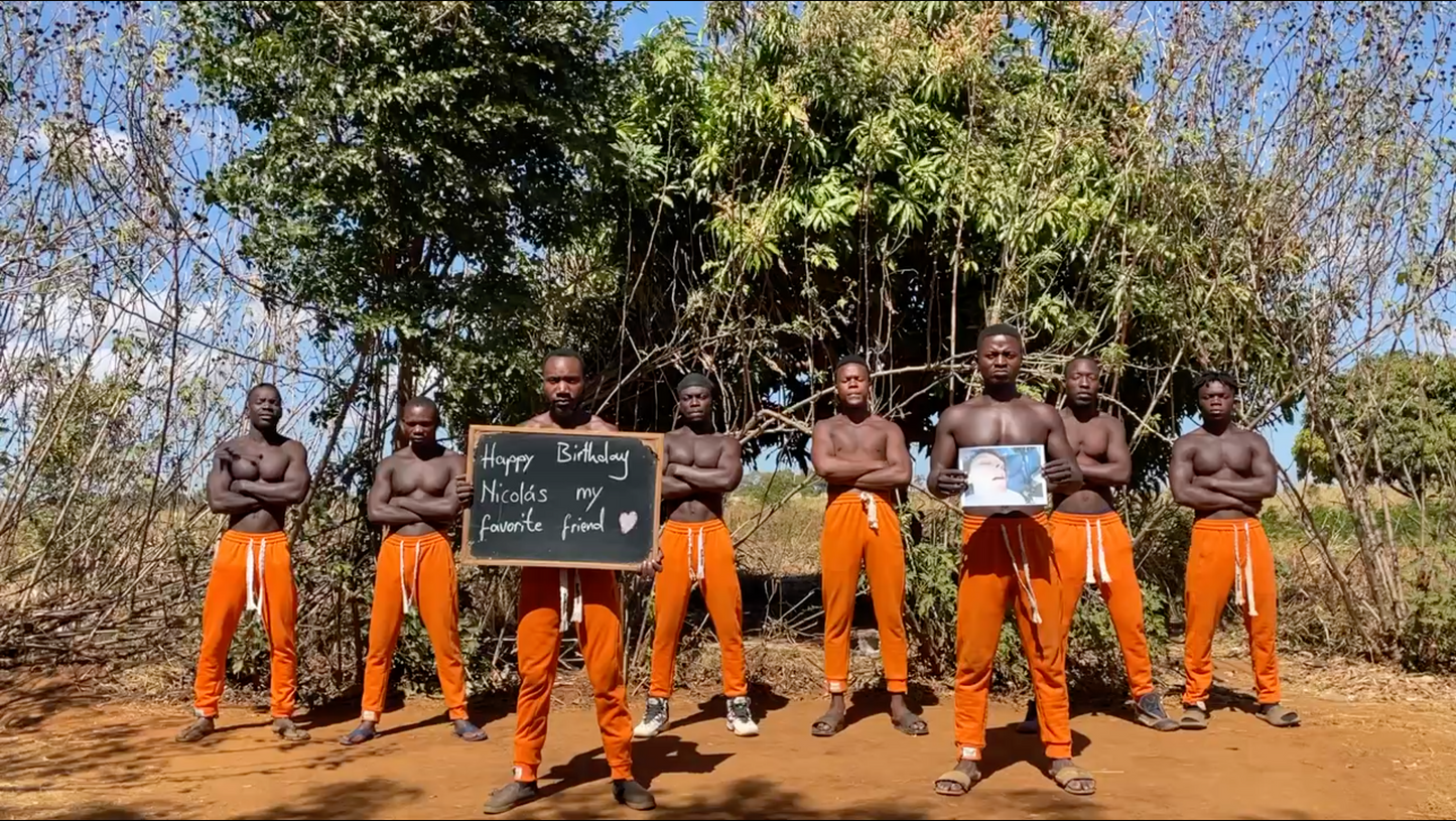 Personalised Funny Dancing Singing African Greeting Video Gift - Orange Team - GreetReels - Unique Gift Ideas