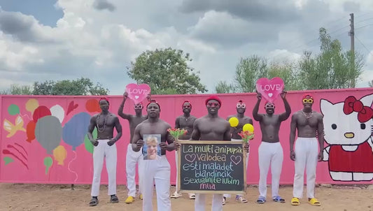 Personalised Funny Dancing Singing African Greeting Video Gift - Body Builder Team